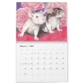 De geïllustreerde Rat 2012 Portretkalender Kalender (Feb 2027)