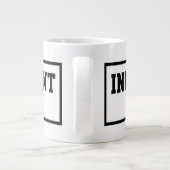 De geïnformeerde toestemming is een vrijheids-ding extra grote beker (Achterkant)