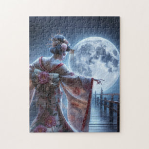 De geisha-dans op de maan legpuzzel