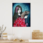 De Geisha Poster (Keuken)