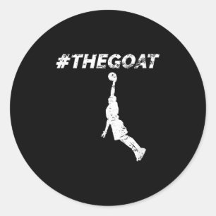 De Geit Grootste Aller Tijden Basketbal Motivatie Ronde Sticker