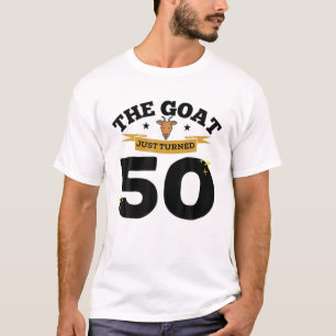 De geit heeft net 50 tot 50 jaar getransformeerd. t-shirt