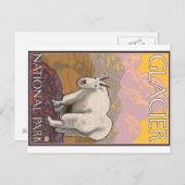 De Geit van de berg - het Nationale Park van de Briefkaart (Voorkant / Achterkant)