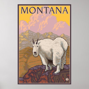De Geit van de berg - Montana Poster