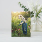 De geitenhovenier briefkaart (Staand voorkant)