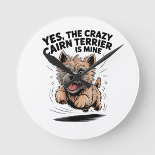 De gekke Cairn Terrier is van mij Ronde Klok