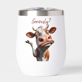 De Gekke Koe - "Serieus?" Grappig offerte ontwerp