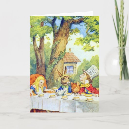 De gekke Volledige Kleur van het Theekransje van Kaart (Voorkant)