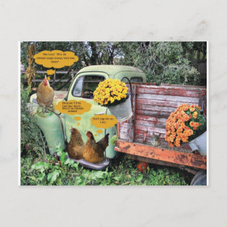 De gekken op je! briefkaart