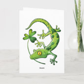 De Gekko van de Dag van heilige Patrick Kaart (Achterkant)