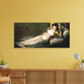 De geklede maja, ca.1800 canvas afdruk (Insitu (Woonkamer))