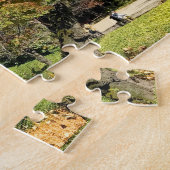 De gekleurde Maple-structuur in het najaar Legpuzzel (Zijkant)