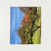 De gekleurde Maple-structuur in het najaar Wandkleed (Voorkant)