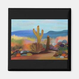 De gekleurde woestijn magneet