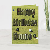 de gekweekte Bowls Nonna Birthday Card; Kaart (Voorkant)