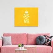 De gele achtergrond van het verkeer houdt kalm en  canvas afdruk (Insitu (Woonkamer))