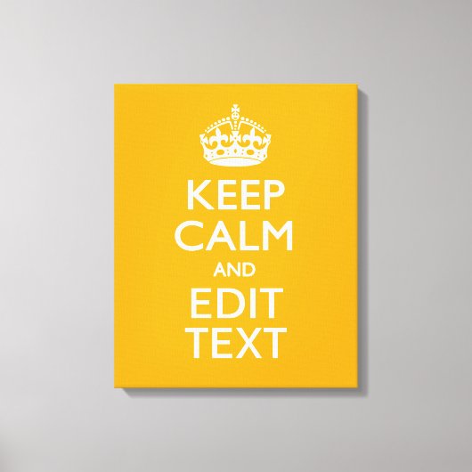 De gele achtergrond van het verkeer houdt kalm en  canvas afdruk (Voorkant)