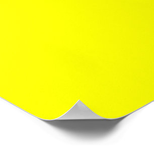 De gele achtergrondkleur van Lemon past dit aan! Poster