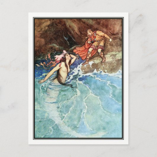 De Gele Dwarf van Warwick Goble Briefkaart (Voorkant)