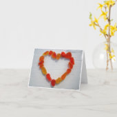 De gele en Oranje Briefkaarten van het Hart van (Gele Bloem)