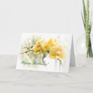 De gele Orchidee van de Mot in Zonneschijn Kaart
