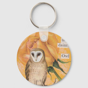 De Gele Roos en de Dainty Owl Sleutelhanger