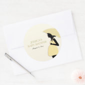 De gele Stickers van het Baby shower van de (Envelop)