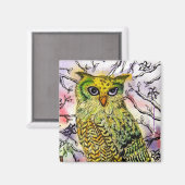 De Gele Uil Magneet (Voorkant / Achterkant)