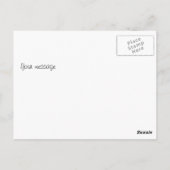 De gele Zonnebloemen danken u Briefkaart (Achterkant)