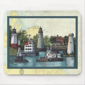 De geleideverlichting van Ohio Mousepad Muismat