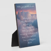 De geliefde blijven in ons hart gedicht fotoplaat (Zijkant)