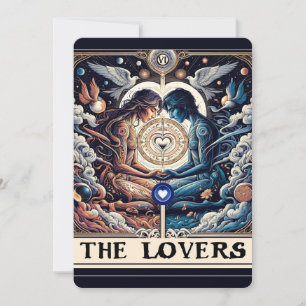 DE GELIEFDE Tarot Hemelse Man & Vrouw Huwelijk Kaart