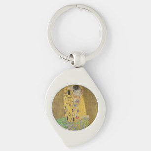 De Geliefden Kussende Omhelzing door Gustav Klimt Sleutelhanger