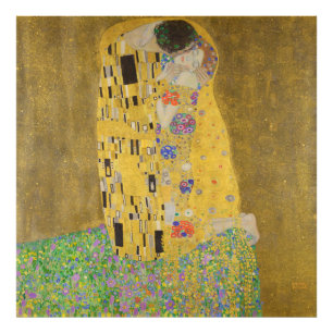 De Geliefden Kustende Omhelzing door Gustav Klimt Foto Afdruk