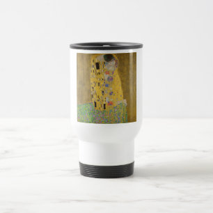 De Geliefden Kustende Omhelzing door Gustav Klimt Reisbeker