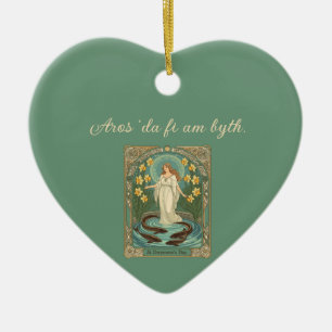 De geliefden voorspellen Dwynwens Put En Sa Keramisch Ornament