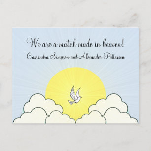 De gelijke in de Hemel wordt gemaakt sparen het Br Aankondigingskaart