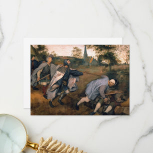 De gelijkenis van de blinde door Pieter Bruegel Bedankkaart
