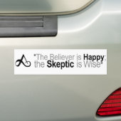 De gelovigen zijn blij bumpersticker (Op auto)