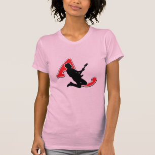 De Geluid van Stilte: Minimalistische Rock Silhoue T-shirt