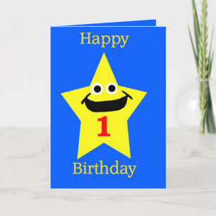 De gelukkige 1st Kaart van de Verjaardag