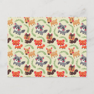 De gelukkige bosvriend briefkaart