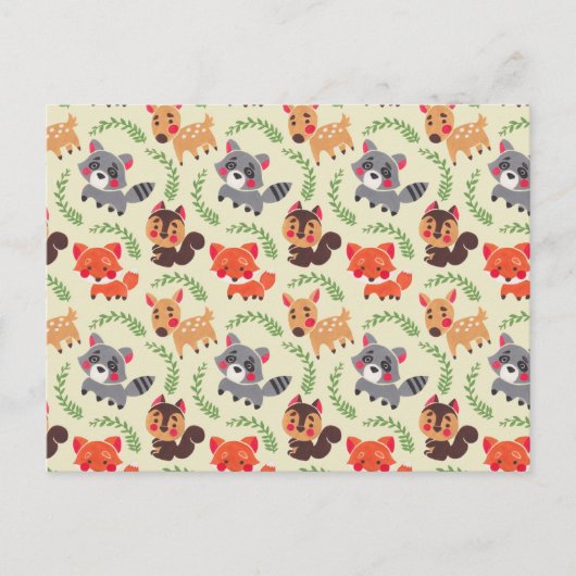 De gelukkige bosvriend briefkaart (Voorkant)