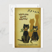 De gelukkige Briefkaarten van de Katten van (Voorkant / Achterkant)