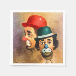 De gelukkige clown servet