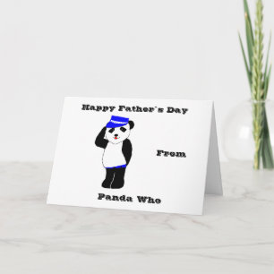 De gelukkige Dag van de Vader ` s van de Panda Kaart