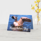 De gelukkige Gans van Canada van de Papa van de Kaart (Gele Bloem)