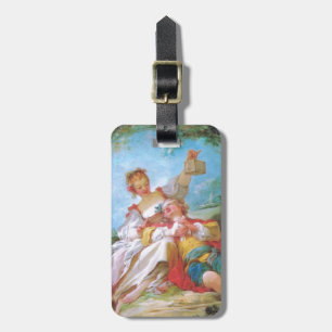 De gelukkige geliefden gepersonaliseerd bagagelabel