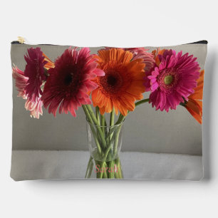De gelukkige Gerbera Kleurrijke Bloem +Custom Naam Etui