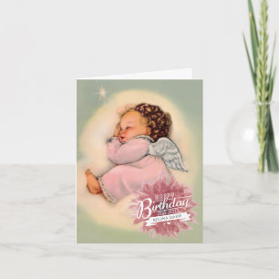 De gelukkige Godsdienstige Engel van het Meisje Kaart